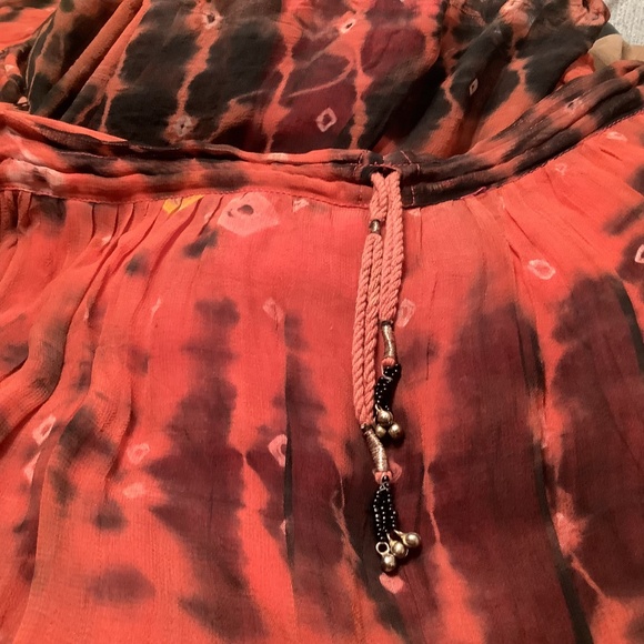 BOHO tie dye patterned “hippy style” drawstring lined skirt - Picture 4 of 11